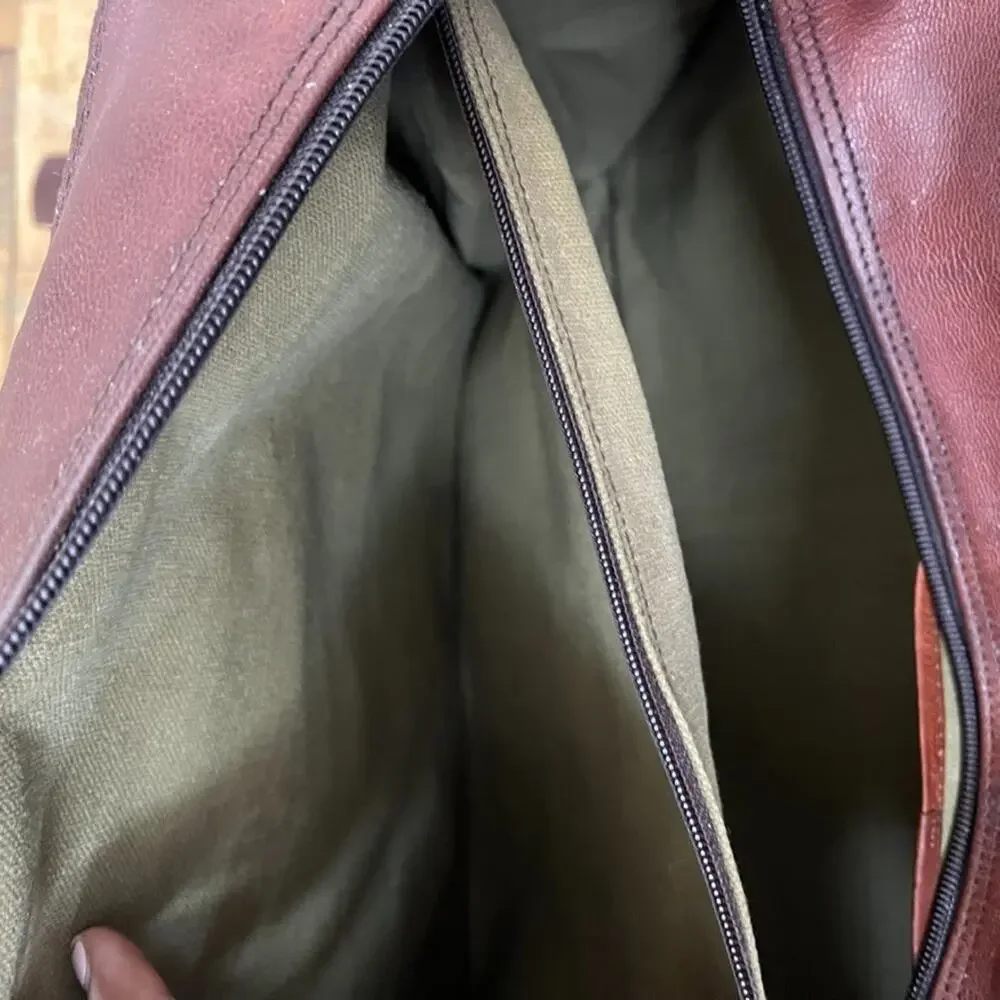 Brown Leather Messenger Bag 18